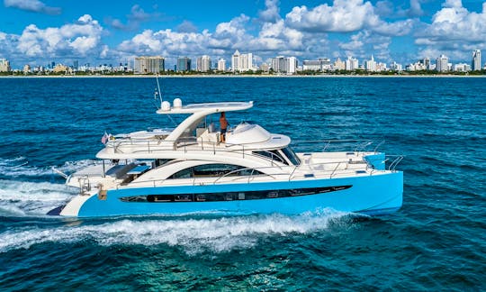 Luxury and Spacious 62' Italian Power Catamaran Charter in Miami Beach, Florida