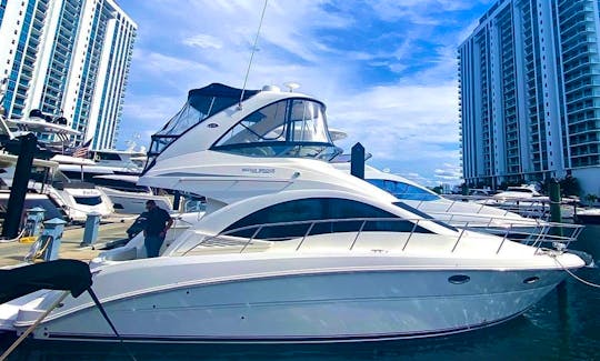 Sea Ray Sedan Bridge 390 Motor Yacht Rental in Miami, Florida