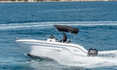 Ranieri Voyager 21s Deck Boat Rental in Trogir, Croatia