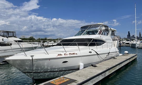 Spacious 50’ Yacht w/swim platform for rent @ 31st Harbor Charterer + 12 guests