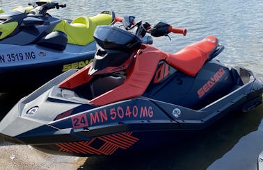 Two SeaDoo Spark Trixx 2UP Jetskis for Rent
