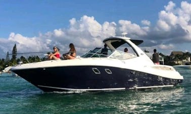 Fretamento de barcos de luxo SeaRay Sundancer de 31 pés em Grand Cayman