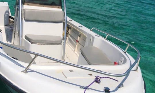 22ft Mako Center Console Snorkeling and Fishing Charter in Nassau Bahamas!
