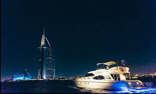 70' Power Mega Yacht Rental in Dubai Marina, Dubai for 22 person!