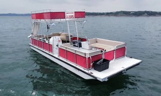 33ft Double Decker Pontoon w/Slide-19 passenger-LOUD stereo- Named Shenanigans