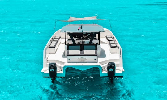 50ft Luxury Sports Power Catamaran Rental for up to 50 Pax Navigate Mexico!