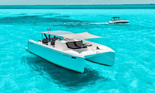 50ft Luxury Sports Power Catamaran Rental for up to 50 Pax Navigate Mexico!