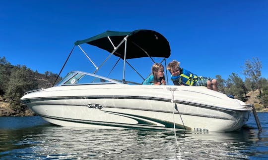 Sea Ray Bowrider with Bimini Top for rent on Pinecrest Lake