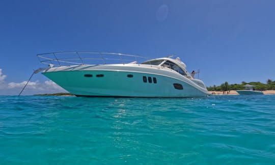 Impresionante y espacioso yate a motor Sea Ray de 55 pies 2009 en alquiler en Fajardo, Puerto Rico