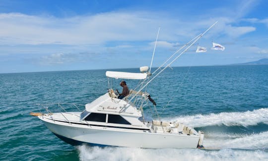 28ft Bertram Private Motor Yacht Rental in Puerto Vallarta, Jalisco