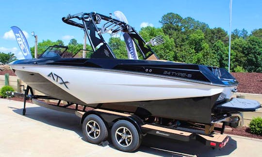 ATX 24 Type S Bowrider Rental on Mountain Island Lake, North Carolina