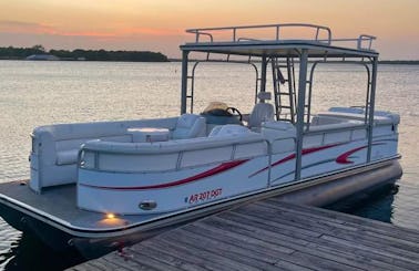 27ft Triton Double Decker Pontoon with slide lilly pad included in Canyon Lake (2hour min) WORD Permit #R1277