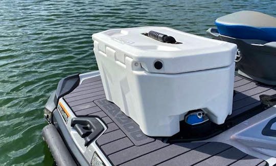 Even has room for a cooler or to carry extra gas.