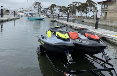 WEEKDAY SPECIAL 10% DISCOUNT: 1 or 2 Sea Doo GTi SE Jet Skis available for rent in Long Beach CA