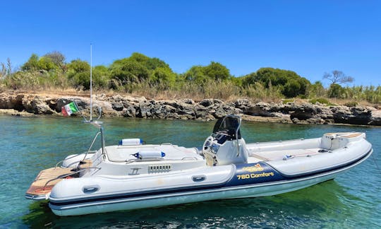 8mt (25ft) RIB powerboat in Siracusa (Ognina)