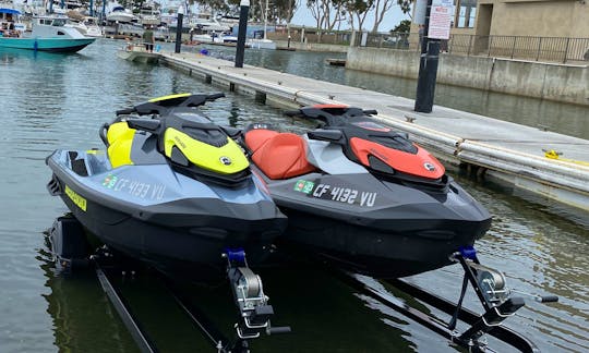 1 or 2 Sea Doo GTi SE Jet Skis available for rent in Dana Point: Unlimited riders during your time duration!