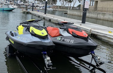We take pride in our customer service & quality jet skis: 1 or 2 Sea Doo GTi SE Jet Skis available for rent in Dana Point