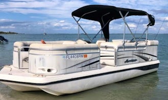 Hurricane Fun Pontoon Boat Rental in Saint James City, Florida