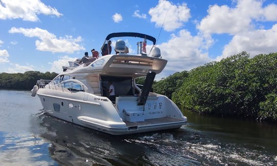 50' Azimut47 flybridge  in Cancún / Isla Mujeres  GMBAZ50FB