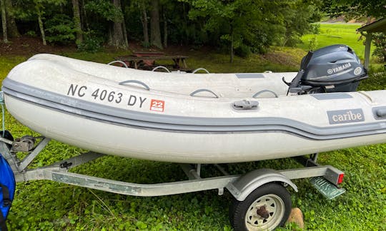 4-person Caribe RIB with Yamaha 20HP for Rent in Mills River, North Carolina