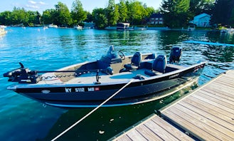Guided Fishing Trips in Lake Placid aboard Lund Boat!