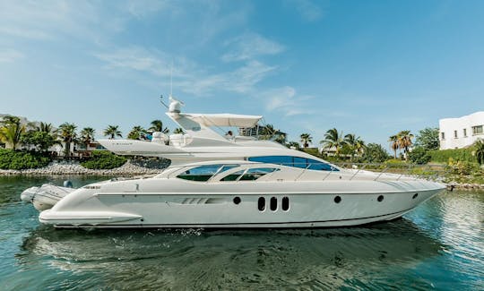 Azimut 62ft Power Mega Yacht Charter in Cancún, Mexico