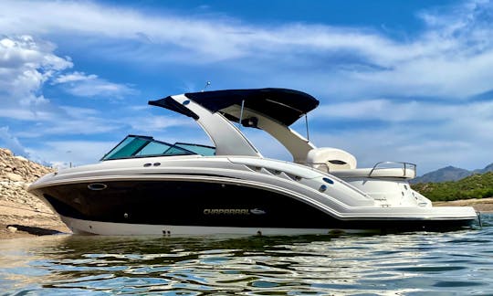 Enjoy the day at one of AZ’s gorgeous lakes on this beauty - 28’ yacht style boat. Seats up to 12 (available at Lake Pleasant, Canyon, Saguaro, Bartlett, or Roosevelt)