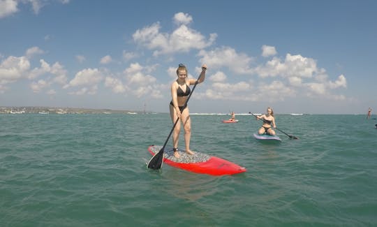 Stand up paddle lesson in Bali