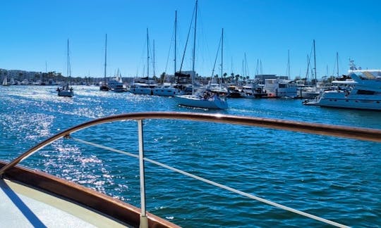 70' Vic Frank Garden Pilot House Classic Motor Yacht Rental in Marina del Rey, California
