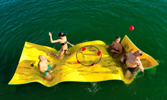 Double Decker Party Boat w/ Waterslide & Lily Pad Rental in Austin, Texas