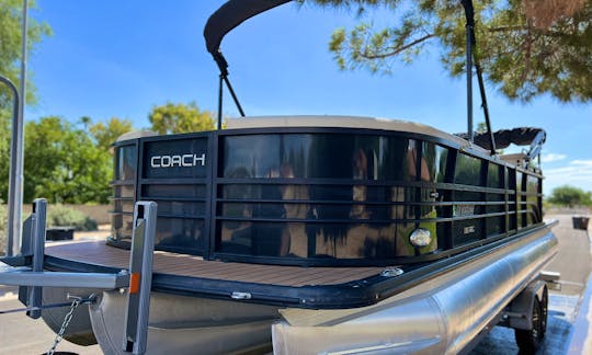 Coach 29ft 14 Passenger Party/Fun Pontoon on Saguaro Lake With Honda 250Hp Sport