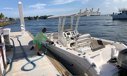 Captain preparing for a great day in the water