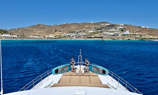 Teccnomarine 92 Motor Yacht Rental in Mykonos Island, Greece