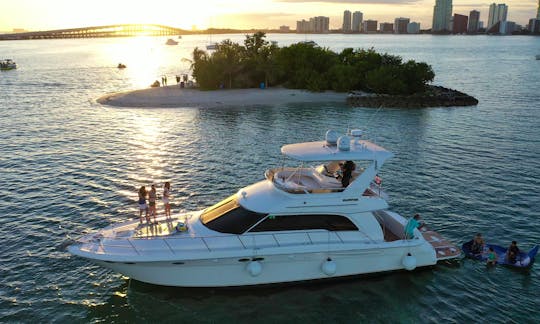 58' Flybridge Motor Yacht for Rent in Miami Beach, Florida