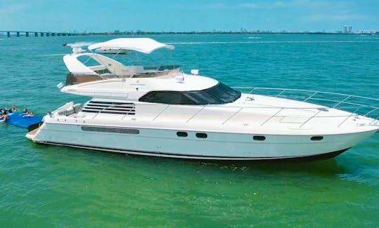 Cruise on our Private Luxury 65' Flybridge yacht in Miami Beach, Florida
