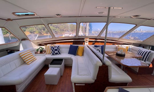 Sydney Harbour Charter on SPELLBOUND a luxury 12m Sailing Catamaran.