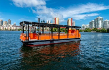 45ft Trident One of a Kind Party Pontoon in North Miami Beach!