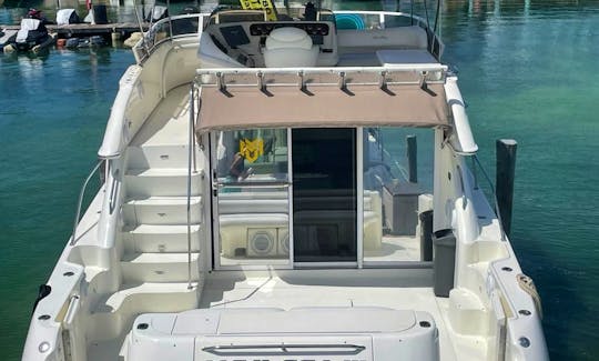 Private Sea Ray 51' Flybridge Yacht for Rent in Cancun up to 18 pax