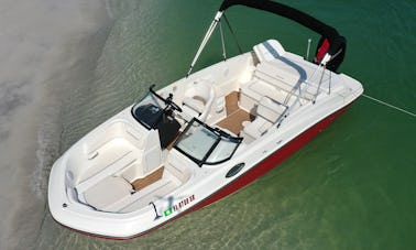 Beautiful Deck Boat to Explore, Swim, Tube and more in AMI!