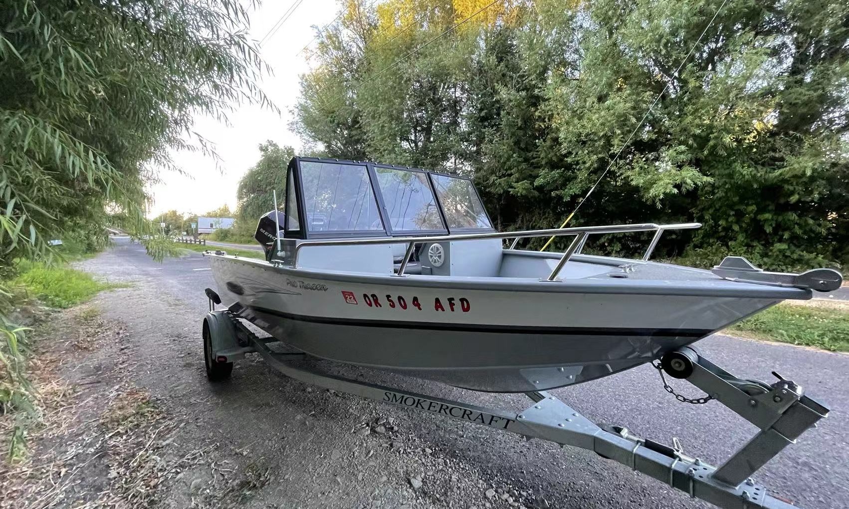 Perfect Aluminum 16ft Fishing Boat on Trailer for rent in Bellevue