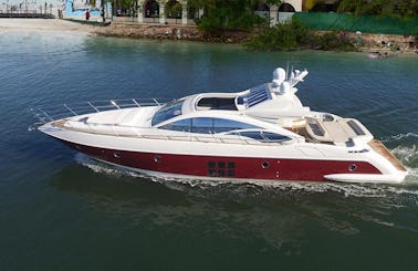 Azimut 71ft Premium Power Mega Yacht from Cancun- Isla Mujeres