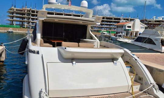 Azimut 71ft Premium Yacht from Cancun- isla mujeres