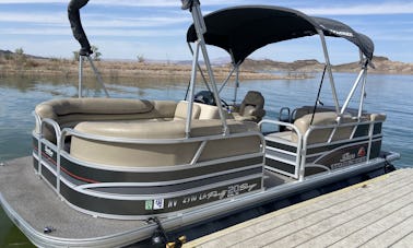 Suntracker DLX Party Barge Pontoon for Rent on Lake Elsinore