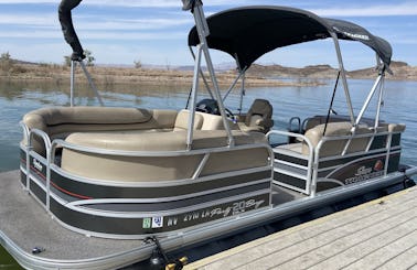 Suntracker DLX Party Barge Pontoon for Rent on Lake Elsinore