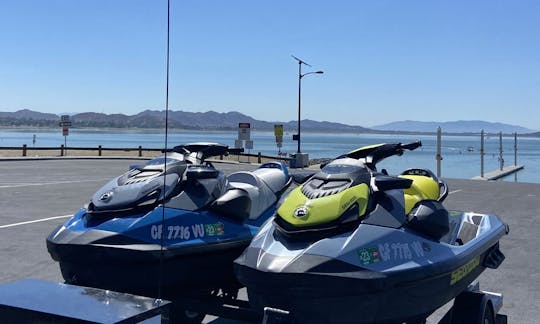 Pair of Sea Doo GTI’s with Bluetooth speakers