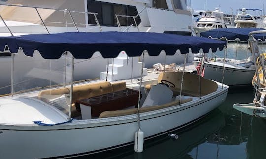 Bateau électrique Duffy de 21 pieds à Marina del Rey, en Californie