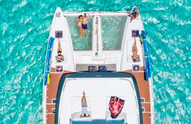 Full day Anguilla Tour with Lagoon 450 Cruising Catamaran!