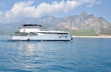 63ft  Active Power Mega Yacht Charter in Antalya, Turkey