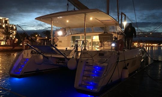 Luxury 45' Lagoon Catamaran Rental in Lisbon, Portugal