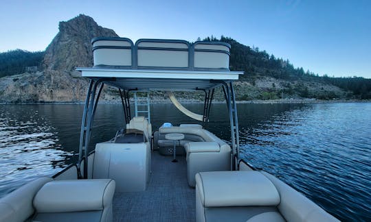 Luxury Double-Decker Tri-Toon with Slide for Rent in South Lake Tahoe